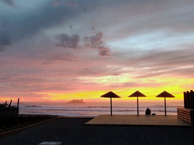 Atardecer en la playa